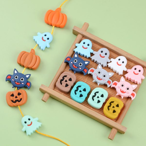 Wholesale 20PCS Silicone Halloween Cartoon Beads Supply