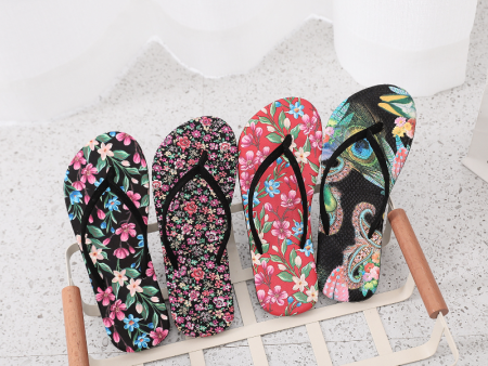 Wholesale EVA Ethnic Wind Flower Beach Summer Non-slip Slippers Online now