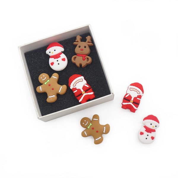 Wholesale 100pcs Silicone Christmas Series Beads Hot on Sale