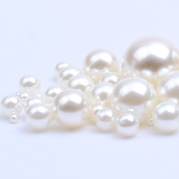 Wholesale 1.5-18mm Simulation Highlight Non-porous Pearl ABS Scatter Beads Online now