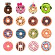 Wholesale 100pcs PVC Cartoon Donut DIY Shoe Buckle For Discount