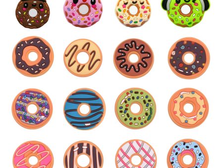 Wholesale 100pcs PVC Cartoon Donut DIY Shoe Buckle For Discount