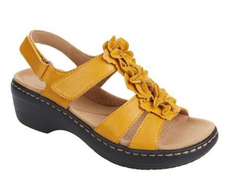 Wholesale PU Summer Hollow Wedge Sandals For Sale