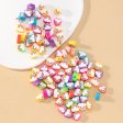 Wholesale 100pcs pack Soft Pottery Beads Rainbow Clouds Scattered Beads Supply