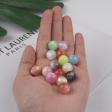 Wholesale 10pcs pack 12mm Resin Imitation Colorful Opal Beads Sale