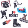 Wholesale 100PCS PVC DIY Hole Shoes Accessories Ice Hockey Series Shoes Flowers For Discount