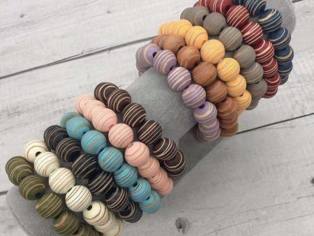 Wholesale Wooden Beads Beaded Wrist Keychain Online Hot Sale