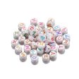 Wholesale 120pcs pack Big Hole Acrylic Colorful English Alphabet Beads For Discount