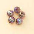 Wholesale 200pcs Burst Clear Straight Hole Multicolored Aurora Round Beads Online Sale