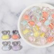 Wholesale 20pcs pack Acrylic Transparent Frosted Various Candy Color Beads on Sale