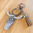 Wholesale 2pcs pack Western Style Bull Head Cactus Leather Keychain Online