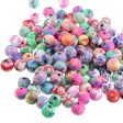 Wholesale 100pcs pack 6 8 10 12mm Mixed Color Soft Pottery Round Beads Hot on Sale