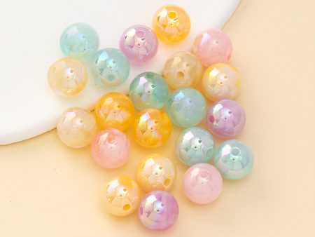 Wholesale 200pcs Cloud Fog Straight Hole ABS Symphony Beads Hot on Sale