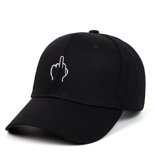 Wholesale Cotton Middle Finger Swearing Baseball Cap For Cheap