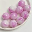 Wholesale 10pcs pack 16mm two-color smudged plating color round Beads Sale