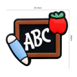 Wholesale 10pcs Silicone Teacher ABC Blackboard Focal beads Discount