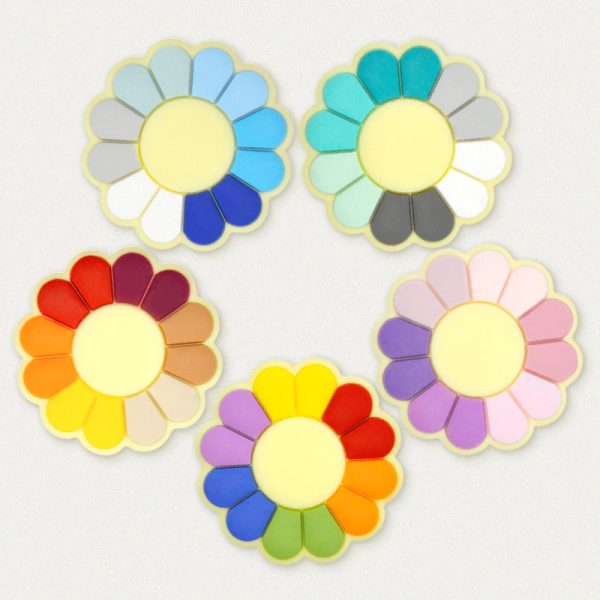 Wholesale 100pcs pack Silicone Flower Shape Teether Beads Discount