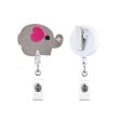 Wholesale 10PCS ABS Glitter Elephant Telescoping Keychain Fashion