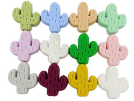 Wholesale 10pcs Cactus Silicone Beads For Discount