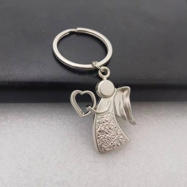 Wholesale 10PCS Zinc Alloy Guardian Angel Metal Keychain Sale