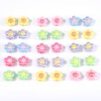 Wholesale 10pcs pack Acrylic Flower Beads Solid Color Plated Small Flower Scatter Beads Sale