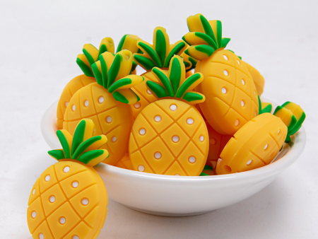 Wholesale 200pcs Silicone Pineapple Baby Teethers Fruit Beads on Sale