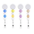 Wholesale 20pcs Silicone Round Beaded Badge Holder Nurse Badge Keychains Online Sale