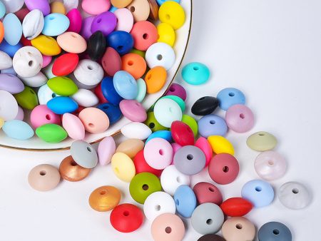 Wholesale100PCS PACK 12mm Silicone Color Round Small Spacer Beads Online