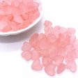 Wholesale 100pcs pack Acrylic Bead Frosted Transparent Heart Beads on Sale