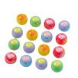 Wholesale 10 pcs pack 16mm Plated Cream Multicolor Love Round Beads on Sale