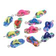 Wholesale 10pcs pack Soft Pottery Slipper Shape Mixed Color Beads Online now