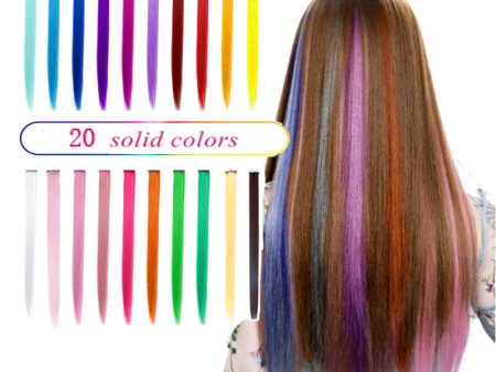 Wholesale Hanging Ear Dye Cuttable One Piece Single Clip Color Hair Extension Wigs Supply