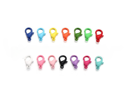 Wholesale 10pcs pack DIY Jewelry Accessories Baked Lacquer Colored Lobster Buckle Keychain Candy Color Online now