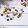 Wholesale 10pcs 16MM Plaid Color Wooden Beads Hot on Sale