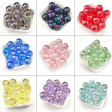 Wholesale 200pcs pack Acrylic 16mm Straight Hole Transparent ab Colorful Round Beads Sale