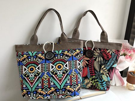 Wholesale Canvas Aztec Pattern Tote Bag Hot on Sale