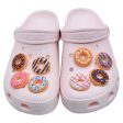 Wholesale 100pcs PVC Cartoon Donut DIY Shoe Buckle For Discount