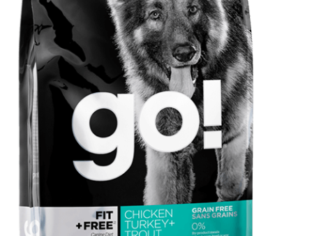 GO! Fit + Free Grain-Free Chicken, Turkey & Trout Recipe Dry Dog Food Online