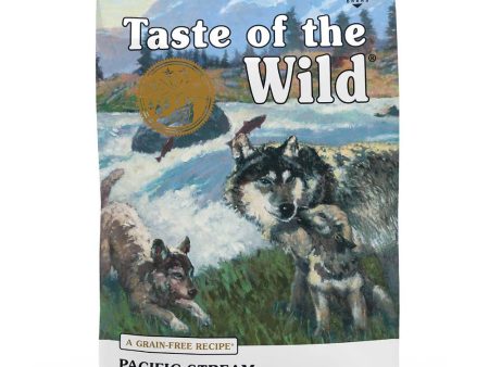 BUNDLE DEAL FREE TREAT : Taste of the Wild Pacific Stream PUPPY with Smoked Salmon Grain Free Dry Dog Food For Sale