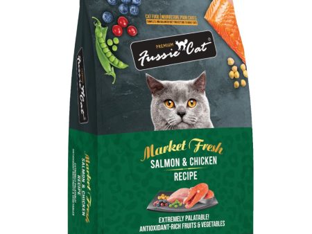 25% OFF: Fussie Cat Market Fresh Salmon & Chicken Recipe Grain-Free Dry Cat Food Online Sale