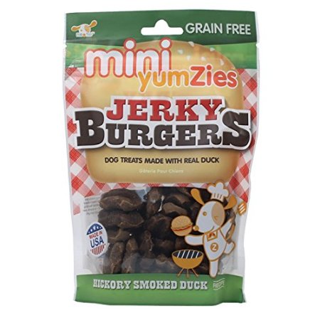 Nootie Yumzies Grain Free Duck Jerky Burgers Hickory Smoked Flavor Dog Treats Online now