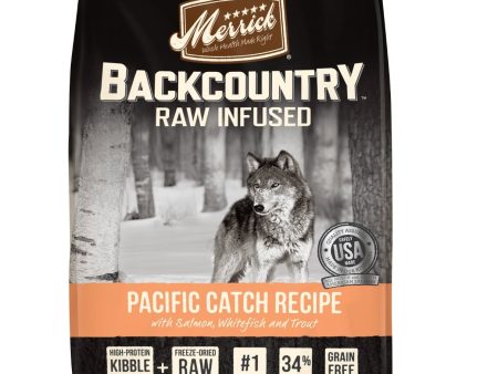 Merrick Backcountry Raw Infused Pacific Catch Recipe Grain Free Dry Dog Food Sale