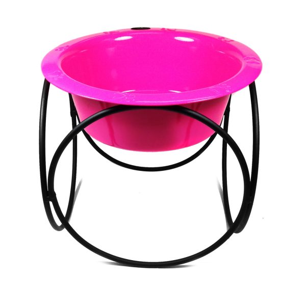 Platinum Pets Olympic Single Raised Feeder Wide Rimmed Dog Bowl (1 x 4 Cups) Fashion