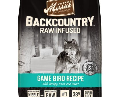 Merrick Backcountry Raw Infused Game Bird Recipe Grain Free Dry Dog Food Online