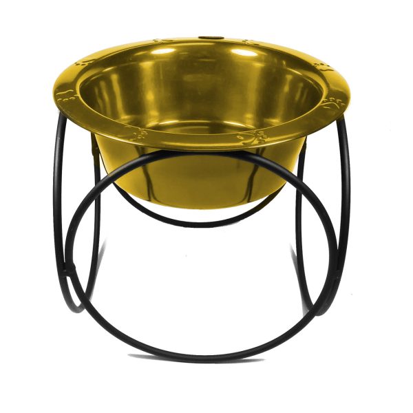 Platinum Pets Olympic Single Raised Feeder Wide Rimmed Dog Bowl (1 x 2 Cups) Sale