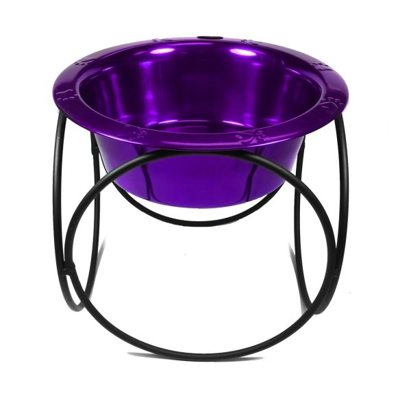 Platinum Pets Olympic Single Raised Feeder Wide Rimmed Dog Bowl 62 oz (8 Cups) For Discount