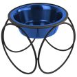 Platinum Pets Olympic Single Raised Feeder Wide Rimmed Dog Bowl (1 x 4 Cups) Fashion