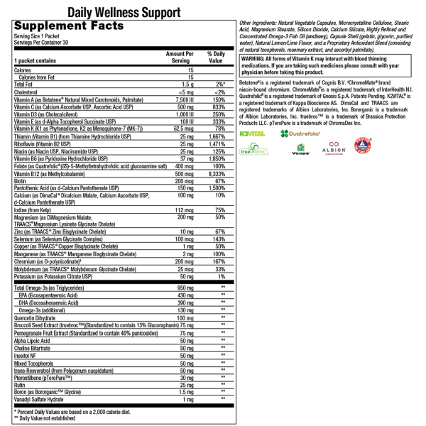 Daily Wellness Support Packs Supply